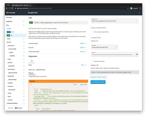API Documentation .